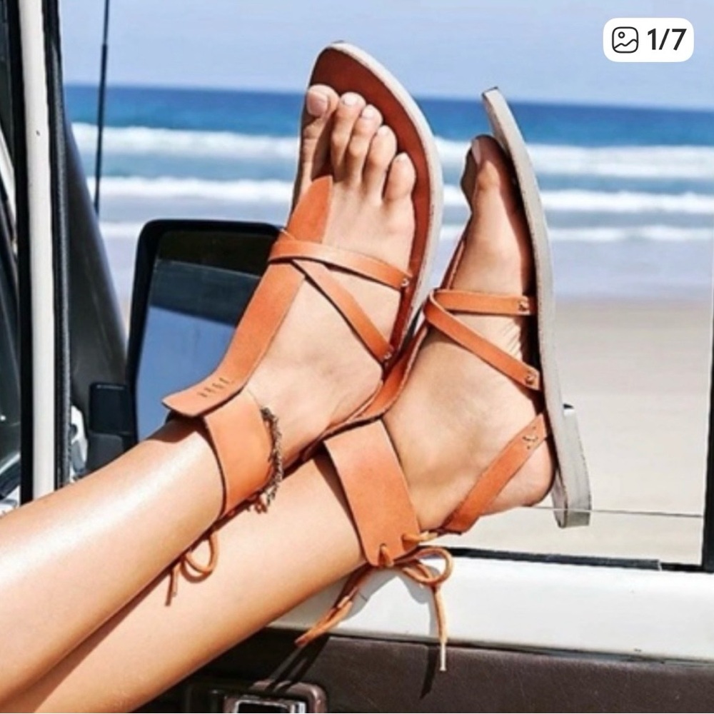 Free People NWOT Vacation Day Wrap Vanchetta Sandals sz 8